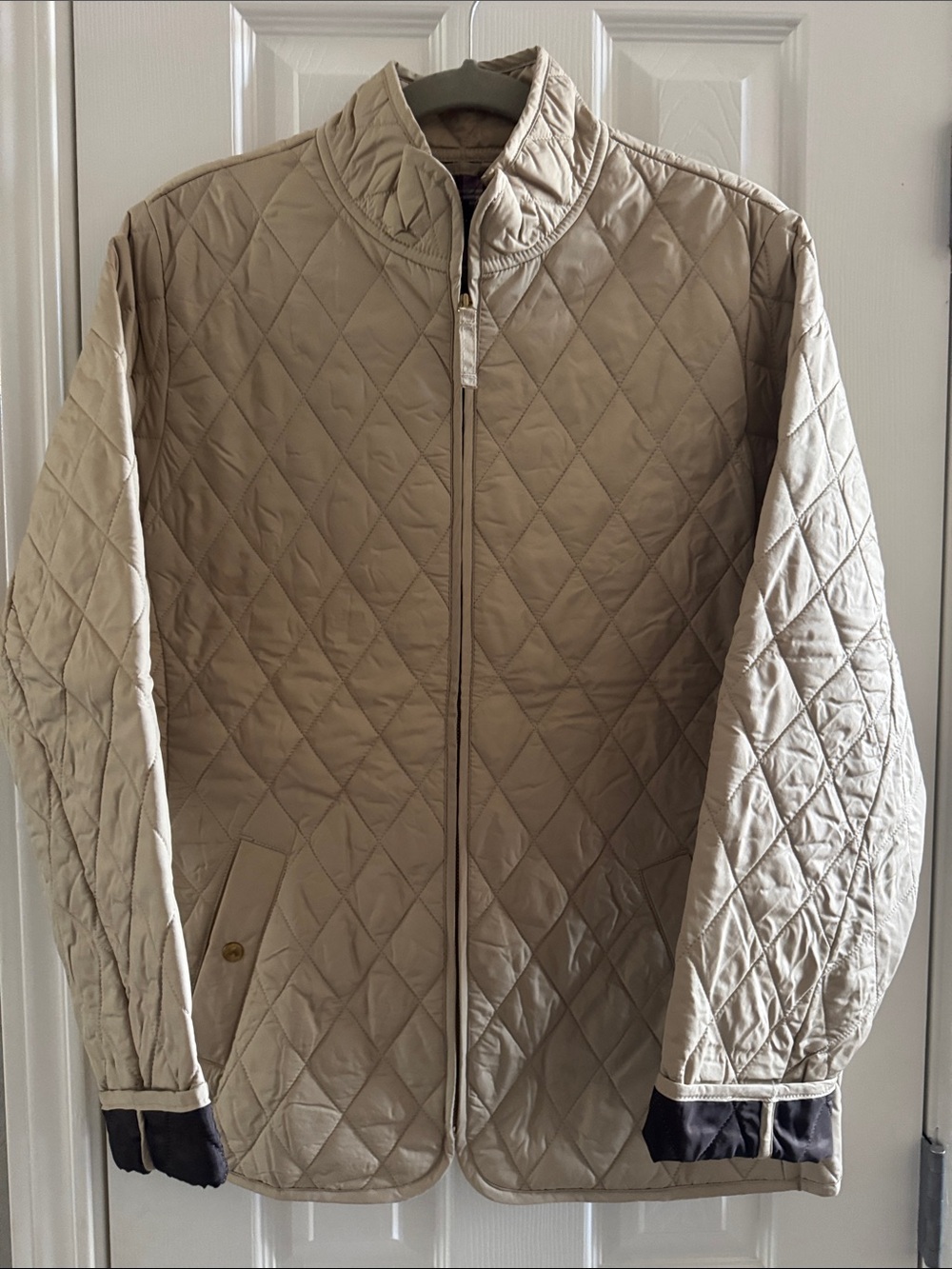 Lands' End Women’s Quilted Beige Jacket